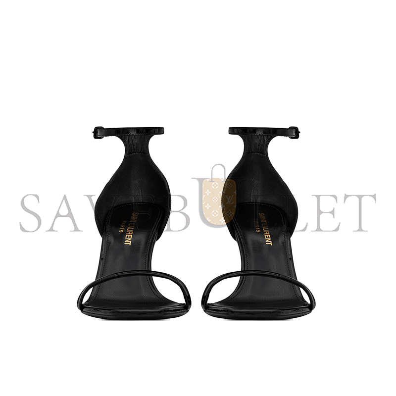 YSL OPYUM SANDALS IN PATENT LEATHER 5576791TV1A1000